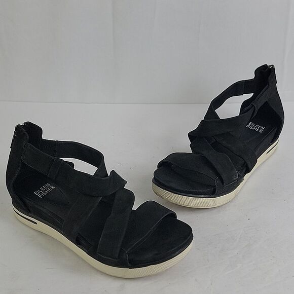 Eileen Fisher Wisp Suede Women's Sandals - Picture 2 of 10